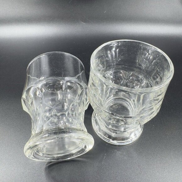 1960s Viking Glass Georgian Honeycomb Tumbler Clear Glasses Set 2 Vintage Glass - Picture 10 of 10
